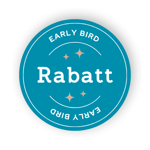 Early Bird Rabatt Stempel