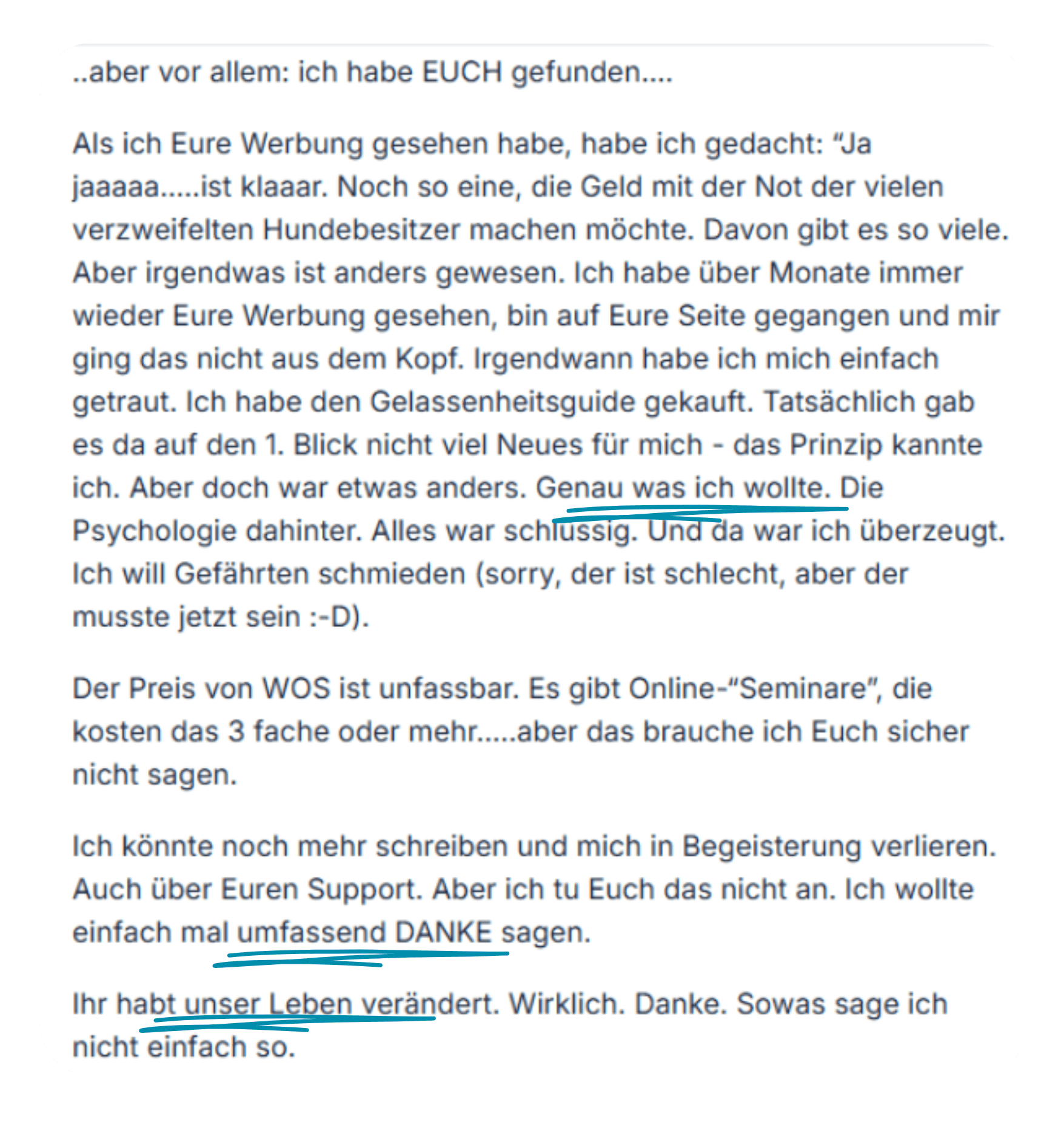 Kundenfeedback